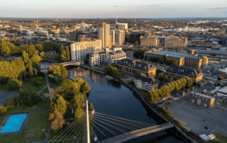 Reading Town Centre Drone Shot
