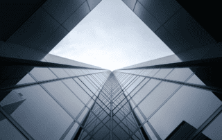 Side of a building looking up