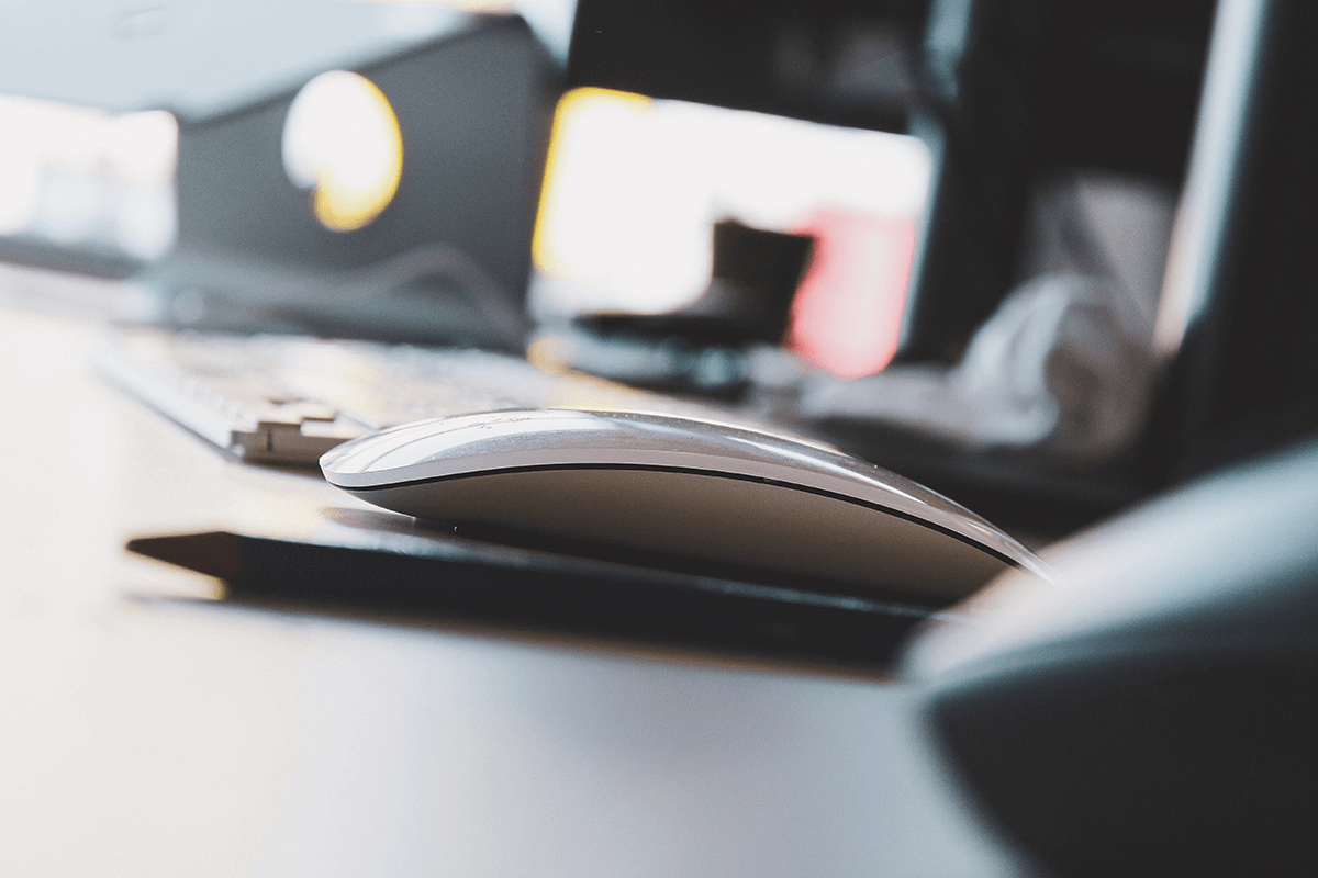 Mouse and keyboard on desk